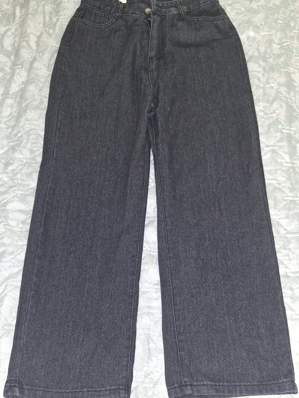 Wide Leg Dark Gray Women’s Jeans